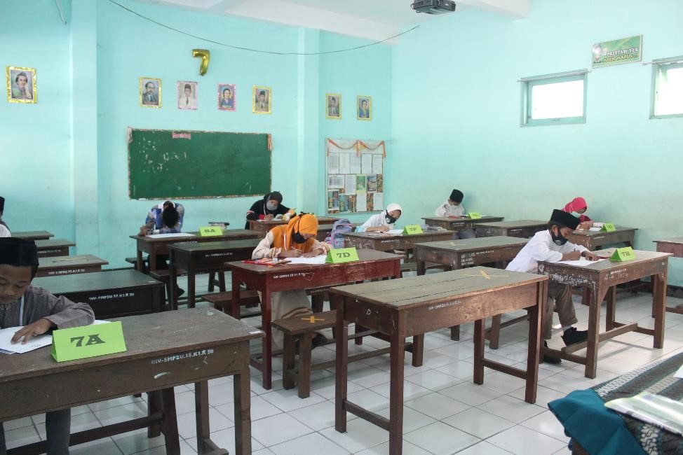 Kegiatan Lomba Kaligrafi Tetap Mematuhi Protokol Kesehatan 